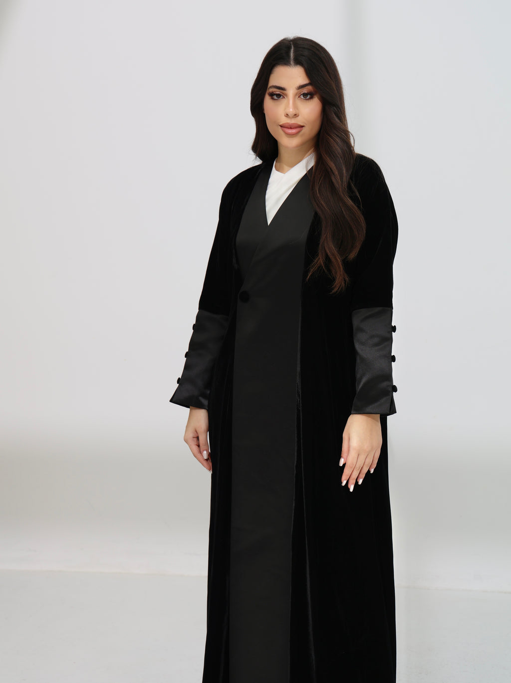 Velvet Satin Abaya