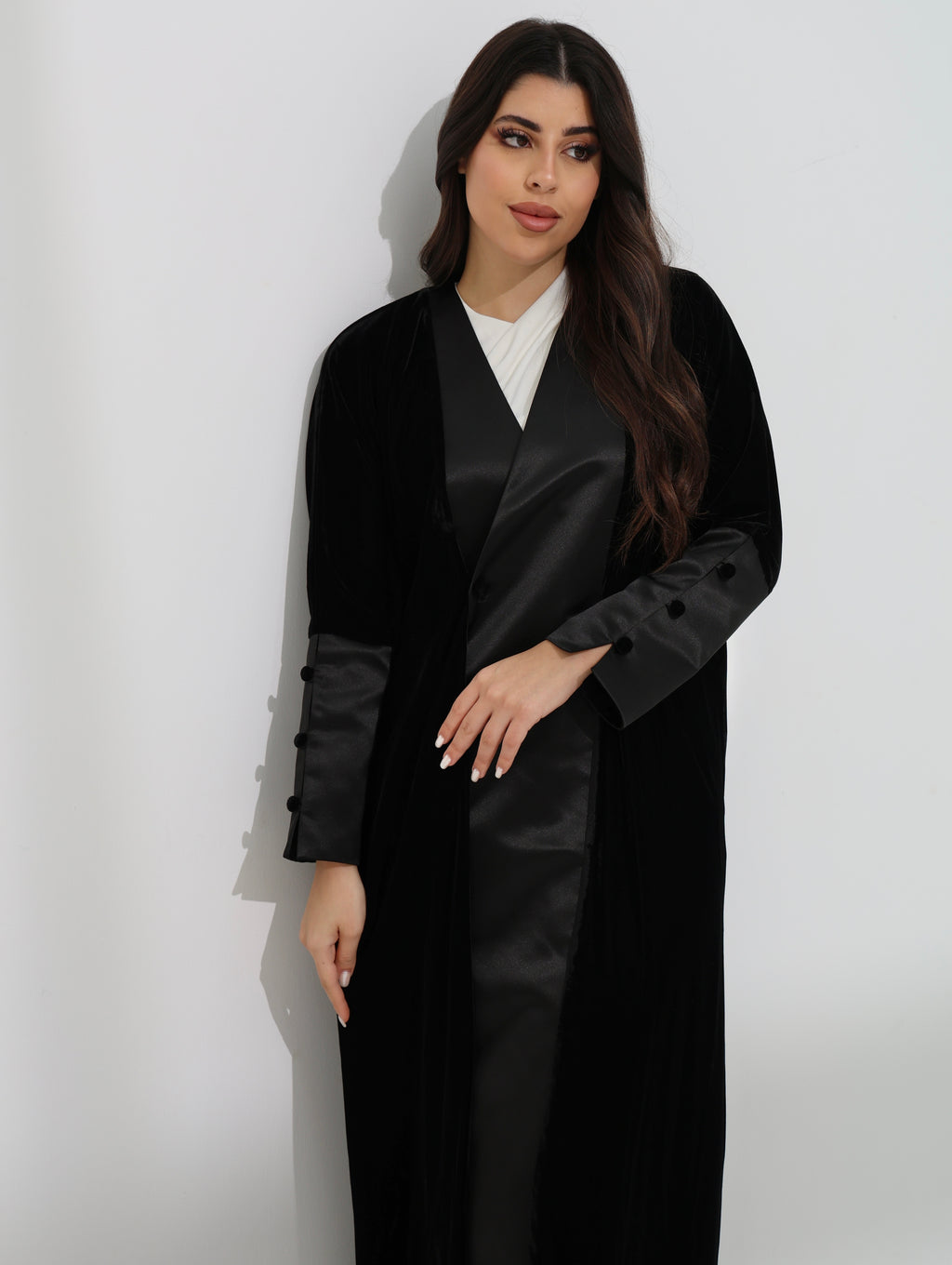 Velvet Satin Abaya