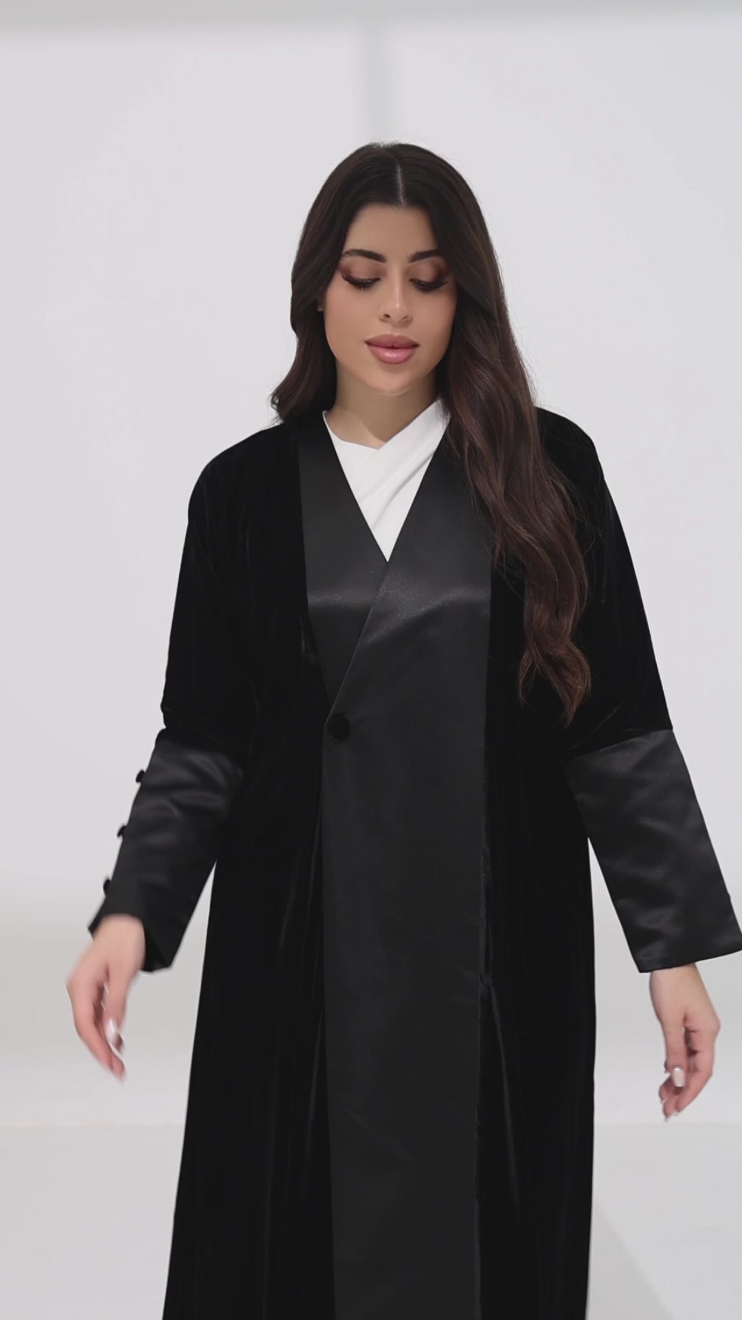 Velvet Satin Abaya